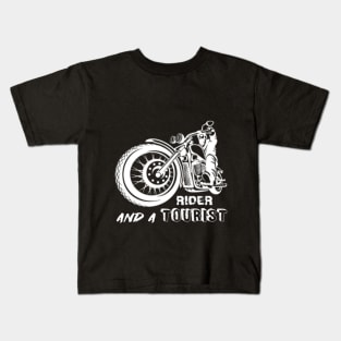 Biker and Tourist Kids T-Shirt